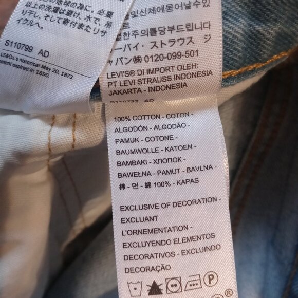 LEVI'S 501 original cropped jeans 28" inseam in Ojai Blue (sz29) - Picture 13 of 16